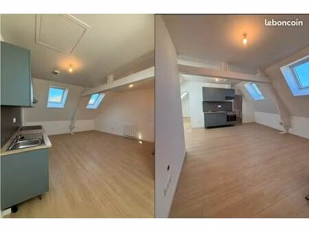 t3 de 56m² au sol (42m² carrez) refait à neuf - oissel centre - 820 hc