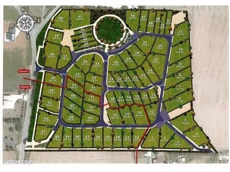 terrain 567 m² vouneuil sous biard