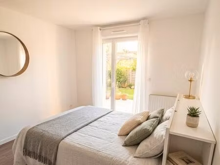 2 pièces meublé 31m² bail mobilité – accès jardin – cesson 77