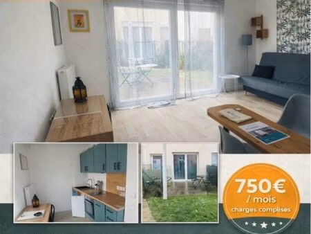 studio meublé 25 3 m² récent avec jardin & parking – melun (woodi)