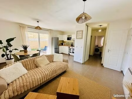 t2 meublé rénové avec jardin – centre st-genis-pouilly – proche cern