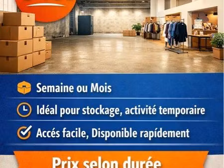 local à louer – courte durée