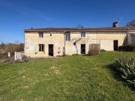 maison en pierres avec grange et terrain