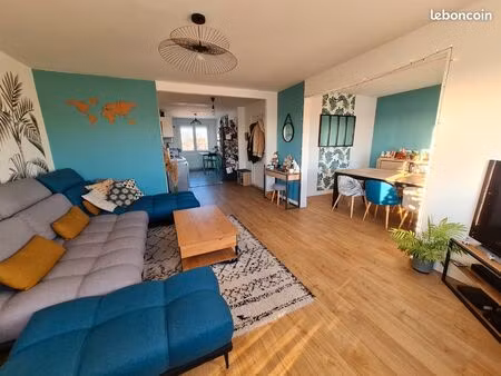 apt 6 pièces 100m² traversant  vue dégagée  jardin  garage  cave