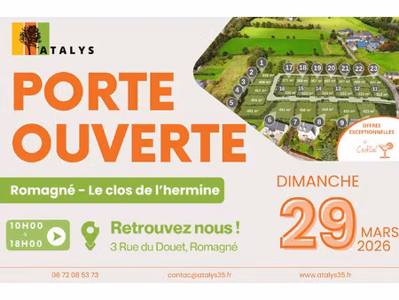 vente terrain à romagné (35133) : à vendre / romagné