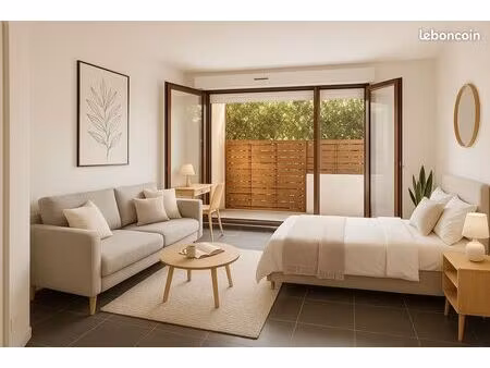 ? studio en rez-de-jardin – centre-ville  proche mer