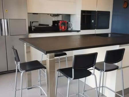 appartement meublé   tbe  quartier caïs  50 kms nice  terrasse de 29 m2 orienté so