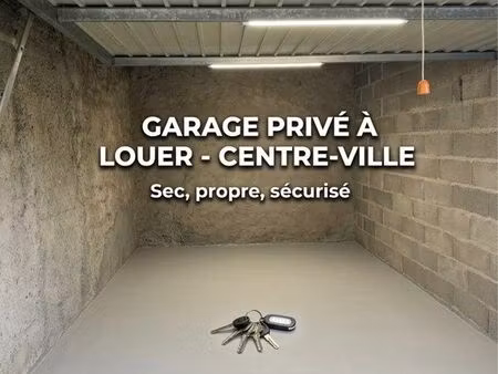 garage individuel 15m² sécurisé – proche centre-ville