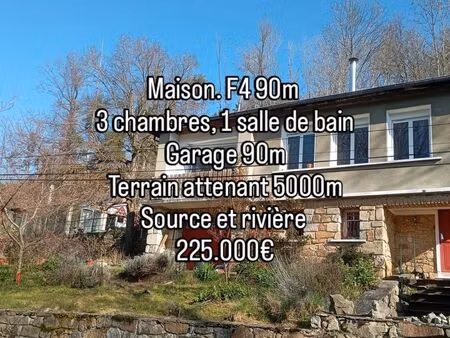 maison 90m avec terrain attenant de 5000m