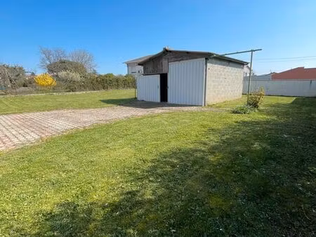 immobilier terrain plus garage constructible