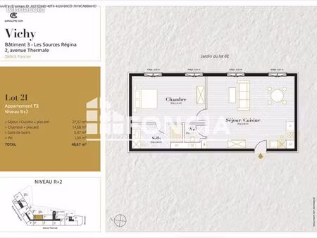 appartement 2 pièces 48 m²
