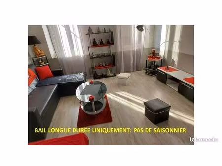 t2 meublé climatisé + 11 m2 terrasse sans vis à vis