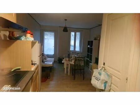 maison de village traversante 45 m² avec garage et grande terrasse