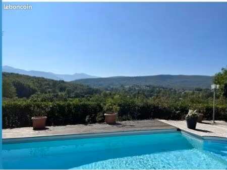 maison plain pied sur le commune de dreuilhe (09) 110m2 piscine et une vue imprenable sur 