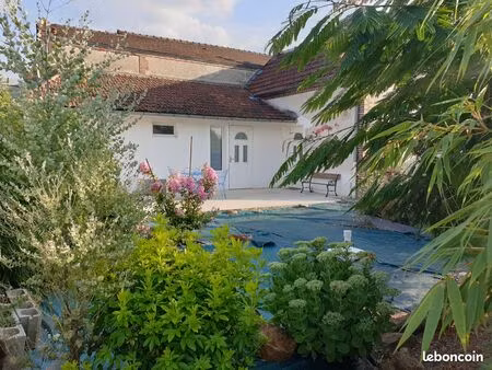 loue maison meublée 60m2  plain-pied avec terrasse et jardin