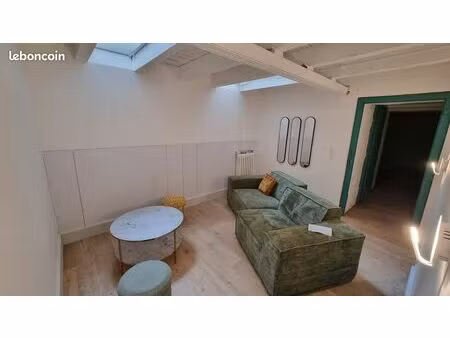 loue beau t2 bis atypique - meublé - de 56 m² proche iut  secteur de l'église sacré coeur