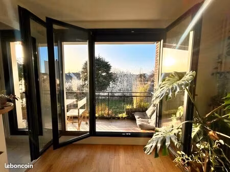 studio 32 m² – balcon – vue dégagée sur jardin – sans vis-à-vis – calme