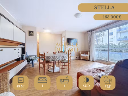 vente appartement 3 pièces 44 m² cucq (62780)