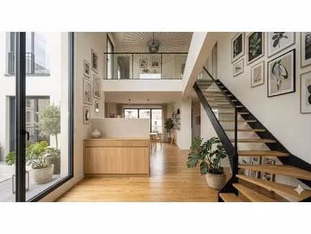 un duplex élégant aux volumes rares