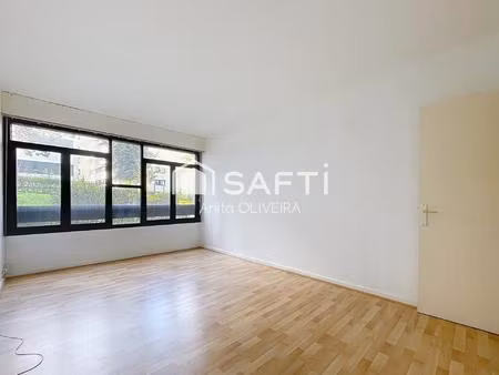 fraconville - appartement f2 rdc au calme