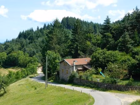 authentique maison ardèchoise en pierre de 112m²  terrain de 1180m² attenant et source
