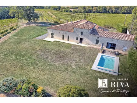vente maison 6 pièces 205 m² cadillac-sur-garonne (33410)
