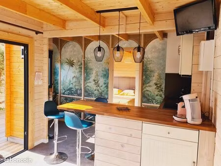 loue chalet meublé 27m2 + jardin