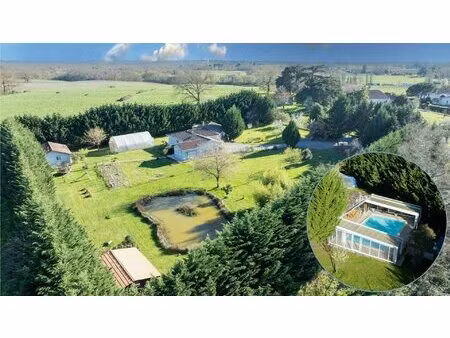 domaine plain-pieds avec villa - 2 studios - 2 garage et mare