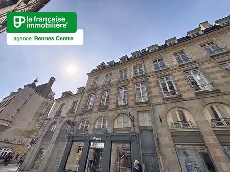 appartement type studio à louer - meublé - 17m² - centre-ville - rennes