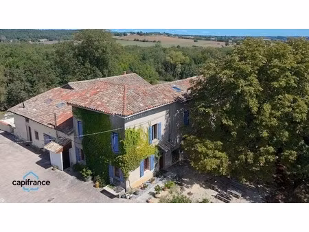 salvagnac 81  magnifique propriété t9-t10 450 m² (dont 3 gîtes loués)  terrain de 1.6 hect