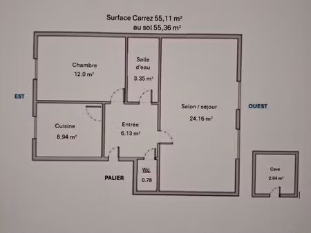 appartement 55m2 lyon 3