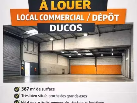 location local commercial 1 pièces à ducos