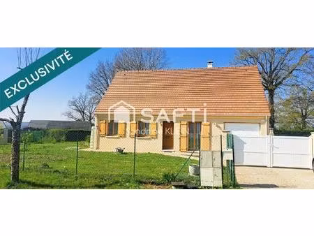 pavillon  82 m²  4 pièces avec garage et jardin