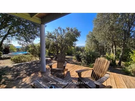 maison d'architecte en ossature bois 140 m² habitables -terrain 2 318 m² - ginasservis (83