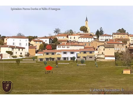achat terrain 542m² chessy 69380