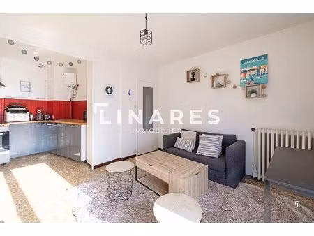 massilia - appartement t2 de 44m2- cave - 13006 castellane