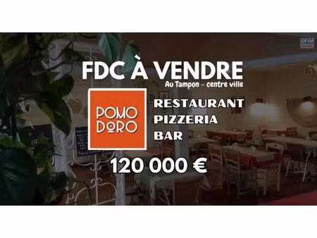a vendre fonds de commerce restaurant - pizzeria - bar le pomodoro au centre ville du tamp