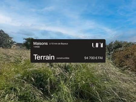 achat terrain 1 246m² bayeux 14400