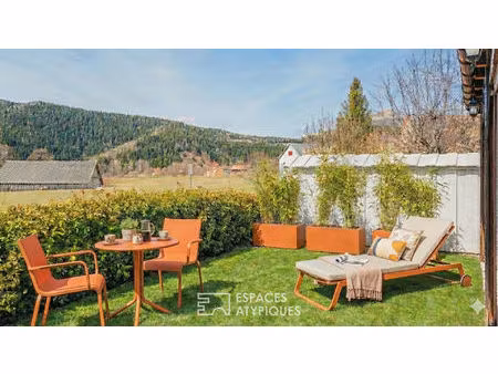 grange au coeur du sappey en chartreuse : potentiel mixte exceptionnel