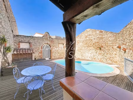 vente maison de village 6 pièces 192m2 fourques 66300 - 449000 € - surface privée