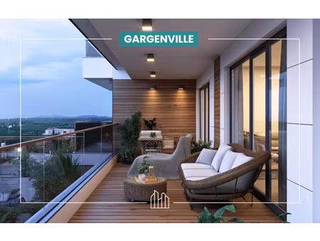 vente appartement neuf 4 pièces 78m2 gargenville - 308900 € - surface privée