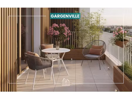 vente appartement neuf 2 pièces 37m2 gargenville - 176900 € - surface privée