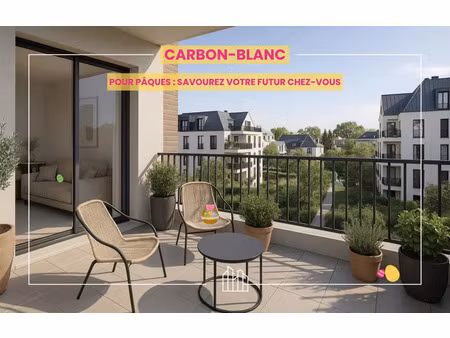 vente appartement neuf 3 pièces 67m2 carbon-blanc - 269800 € - surface privée