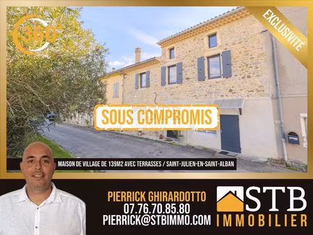 maison de village rénovée et climatisée à saint-julien-en-sa