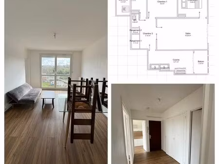 t3 vue parc – saint lô – secteur parc de la dollée