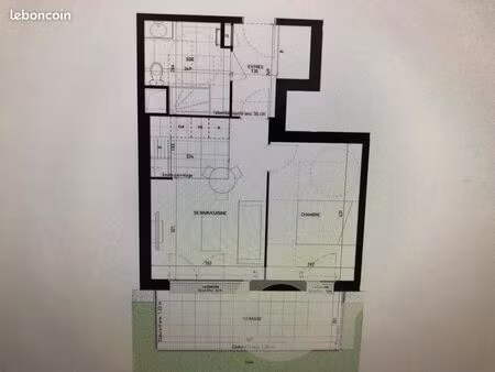 appartement 2 pièces 41m2