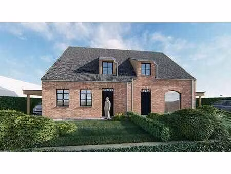 halfopen nieuwbouwwoning in landelijke stijl