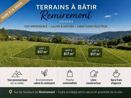 terrain constructible à vendre