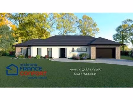 terrain avec maison neuve à vendre
