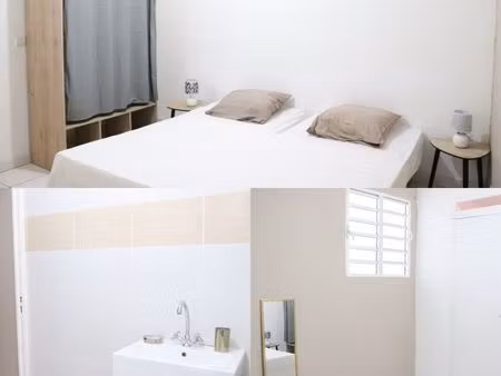 f3 meublé 75m² – 2 suites avec salles d’eau + terrasses – lumineux